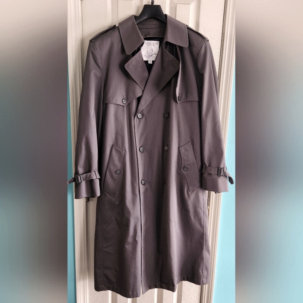 London Fog men's Grey Trench coat
